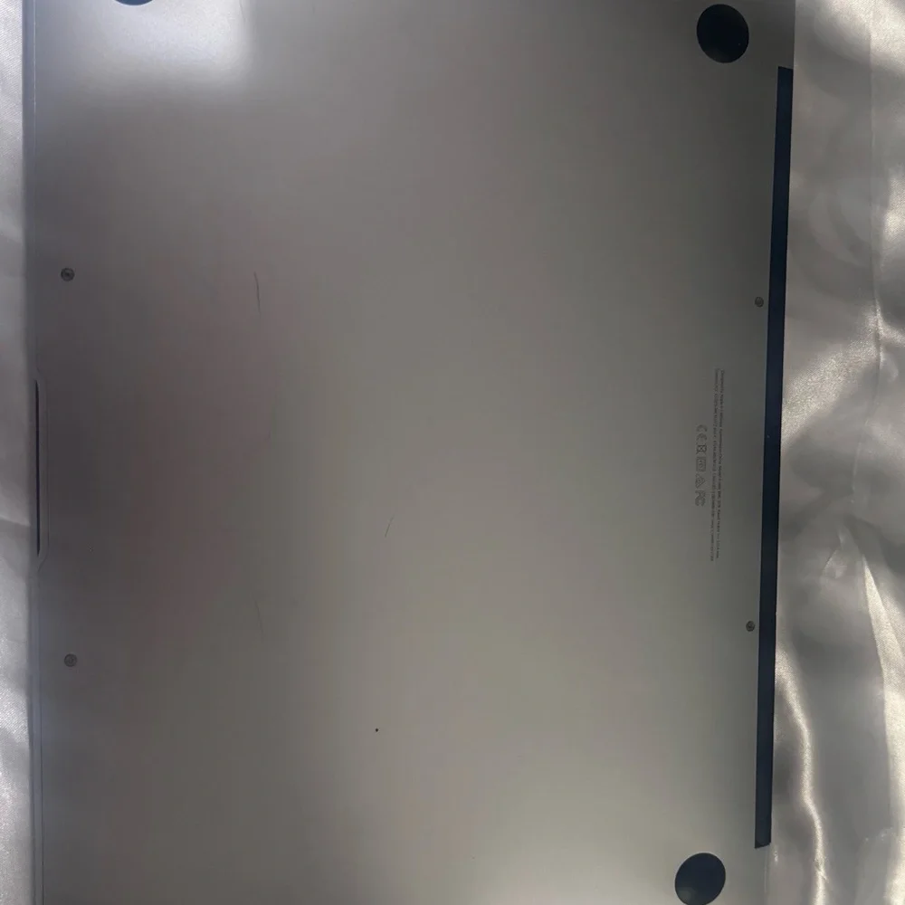 Apple Silver Laptop with Centered Apple Logo